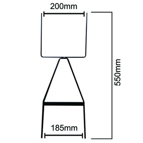 Corflute Sign Holder H and A Step Stakes - Black - Image 6