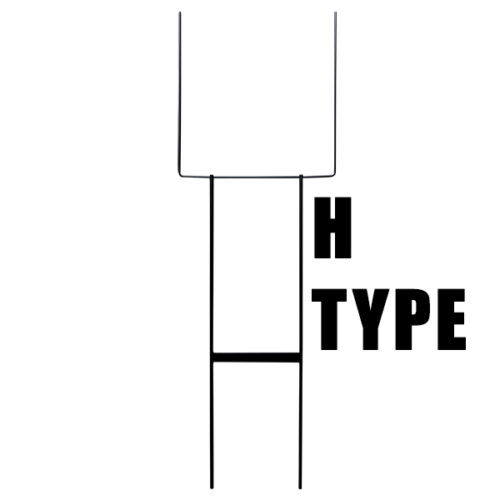 Corflute Sign Holder H and A Step Stakes - Black - Image 3