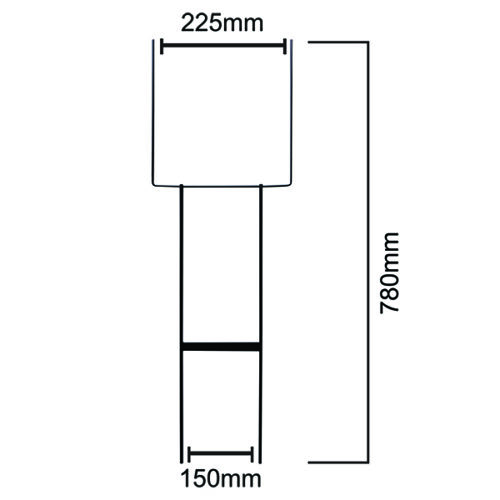 Corflute Sign Holder H and A Step Stakes - Black - Image 5