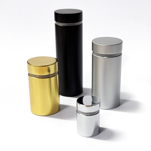 Aluminium Stand Off Spacers (Various sizes and colours) pack of 4