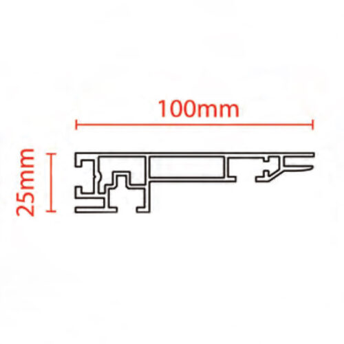 100mm Single Sided SEG frame kit - Image 7