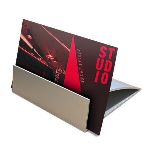 Tabletop Sign Holder 74mm Wide Wedge - Image 2