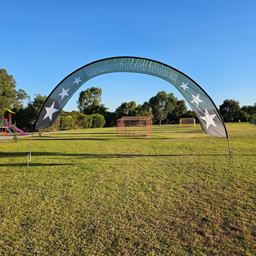 Rainbow Banner Arch Display - Image 4